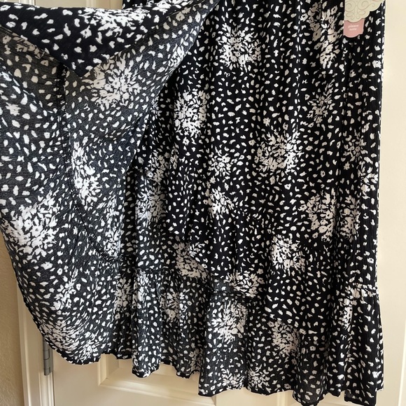 Knox Rose floral faux wrap midi skirt NWT - Picture 4 of 9